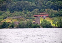 Zamek Urquhart.Jedyny punkt z którego widać całe Loch Ness