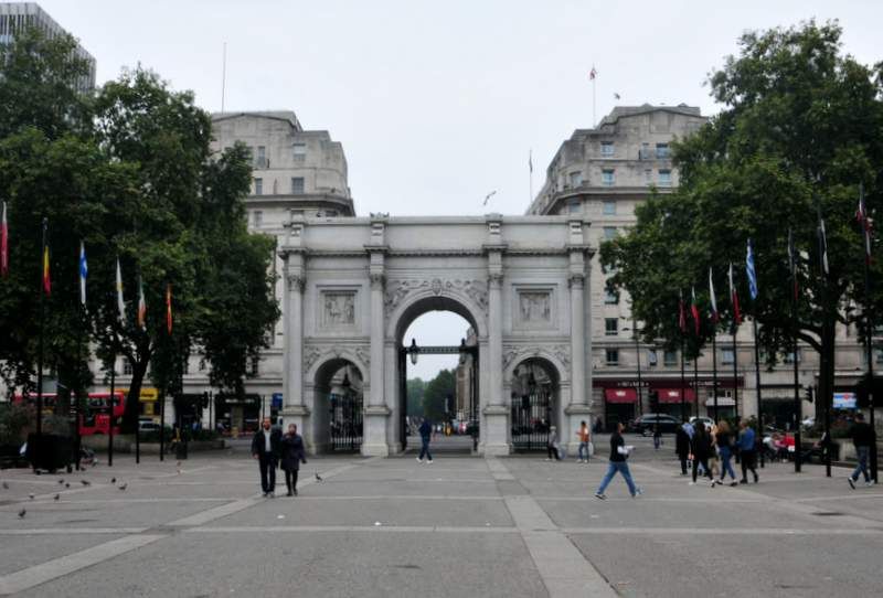 Marble Arch, wejście do Hyde Parku