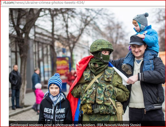 Russia Today prezentuje słodkie zdjęcia okupantów.