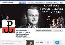 Główna facebookowa strona akcji społecznej "Przypomnijmy o Rotmistrzu" ("Let's Reminisce About Witold Pilecki")