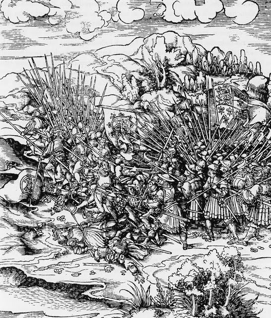 Bitwa pod Flodden (ryt. Hans Burgkmair)