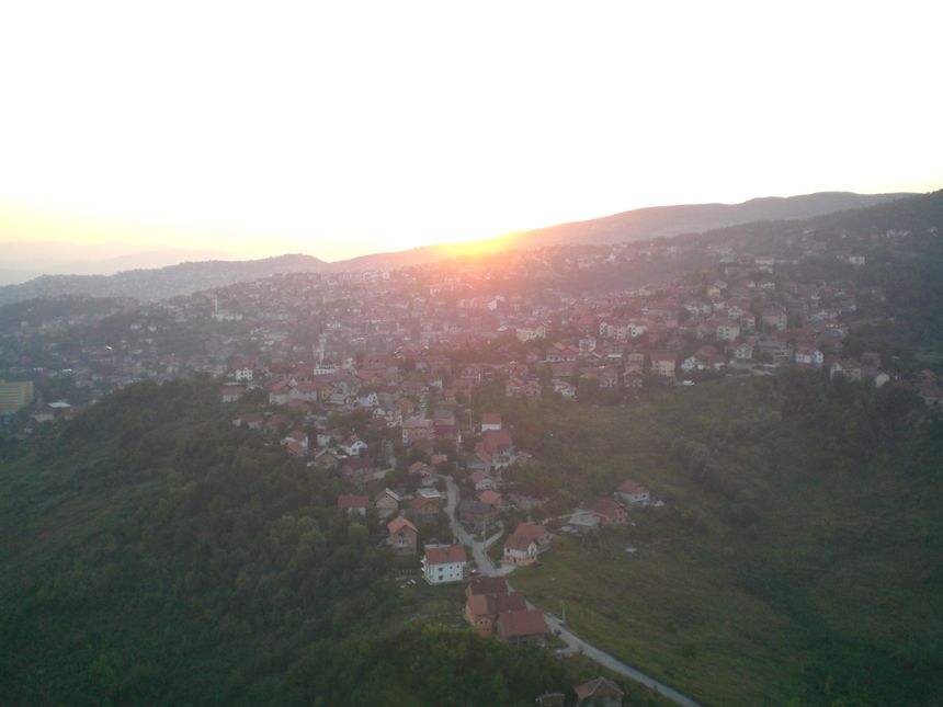 Wschód słońca nad Sarajewem