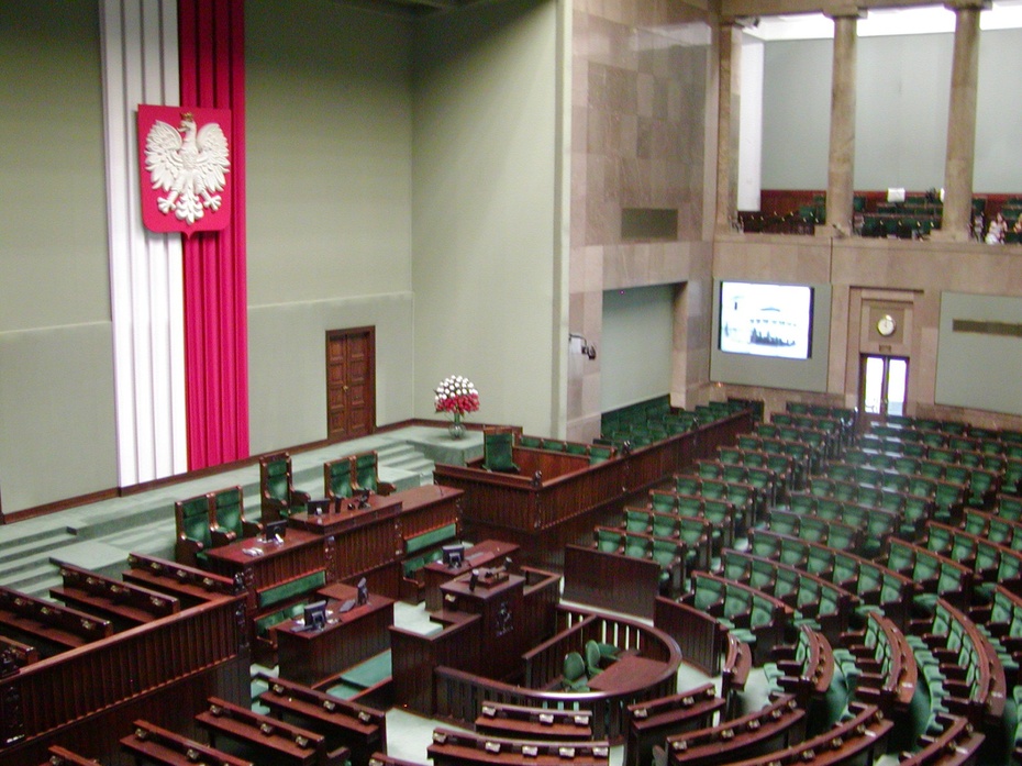 Sala plenarna Sejmu, fot. Wikimedia Commons
