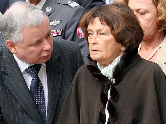 Jadwiga Kaczyńska z Synem, Premierem Jarosławem Kaczyńskim