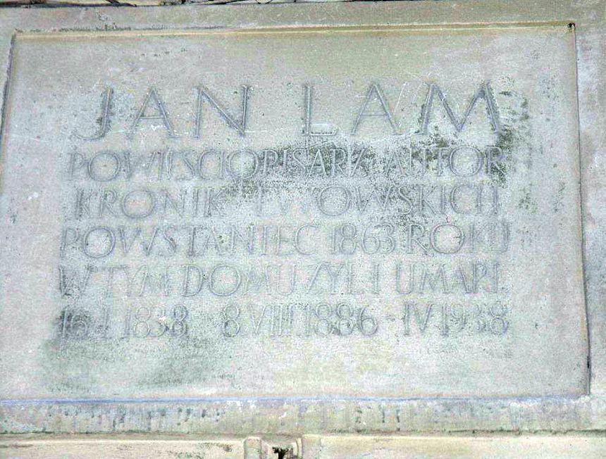 Powstaniec Styczniowy, pisarz i kronikarz Jan Lamm, zmarł w 1938