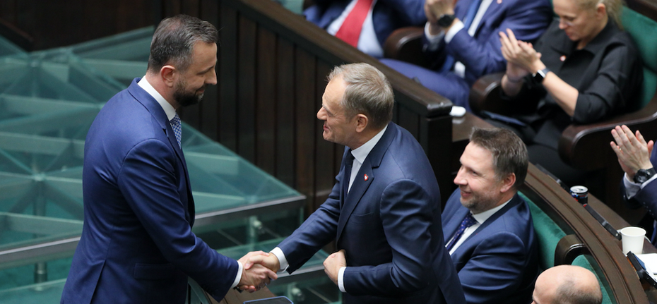 Donald Tusk wybrany na premiera. Fot. PAP/Paweł Supernak
