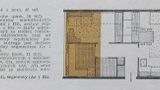 Plan przykładowego M-4 wg folderu Mebli Kowalskich z lat ok. 1963-1964