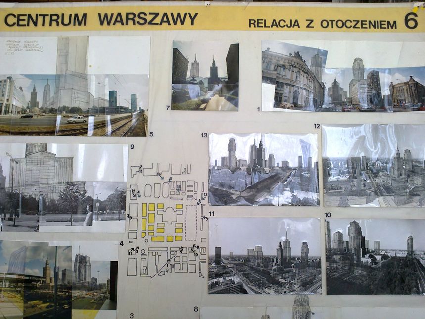 RELACJE Z OTOCZENIEM centrum Warszawy z planszy nr.6