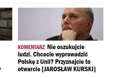 Screen strony Wyborcza.pl  fot. Honza