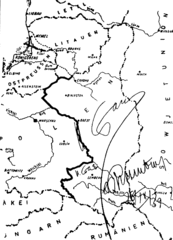 Mapa do paktu Ribbentrop Mołotow