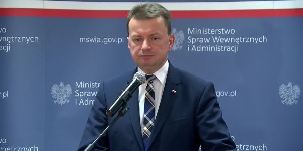 Mariusz Błaszczak, szef MSWiA. Fot. PAP
