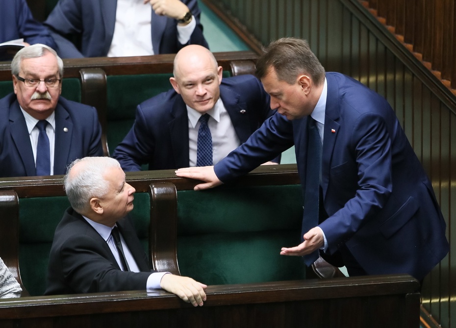 Debata nad wnioskiem o wotum nieufności dla ministra spraw wewnętrznych i administracji Mariusza Błaszczaka, fot. PAP/Paweł Supernak