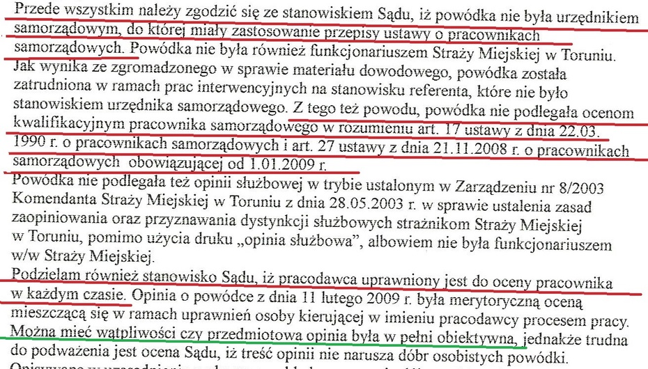 Fragment opinii prawnej adwokata z  Wojciecha M. z dnia 3.02.2012r. do Sądu Apelacyjnego w Gdańsku do sprawy syg.akt. III APa14/