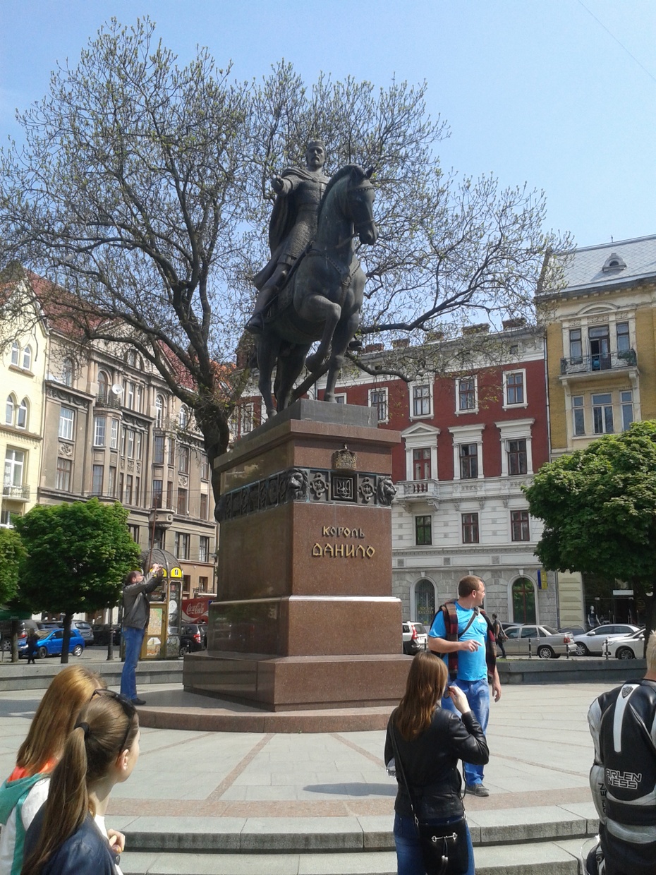 pomnik księcia Daniły Halickiego, Lwów, maj 2014.