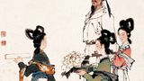 Li Bai z kwiatem peonii