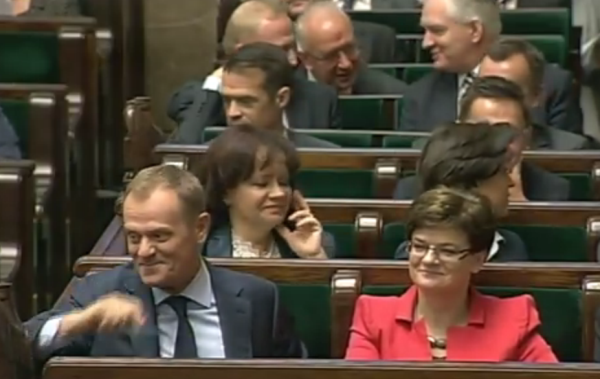 Sejm, ławy rządowe. Głosowania w dniu 2012-05-25.