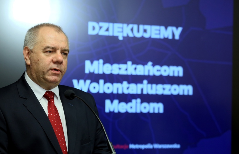 Jacek Sasin poinformował, ze podjęto decyzję o wycofaniu projekt dot. metropolii warszawskiej, fot. PAP/Leszek Szymański