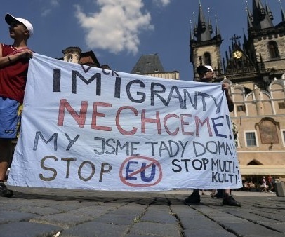 Czechy demostracja przeciw uchodżcom
taz.de