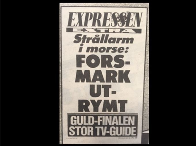 Zajawka Expressen z 28 kwietnia.