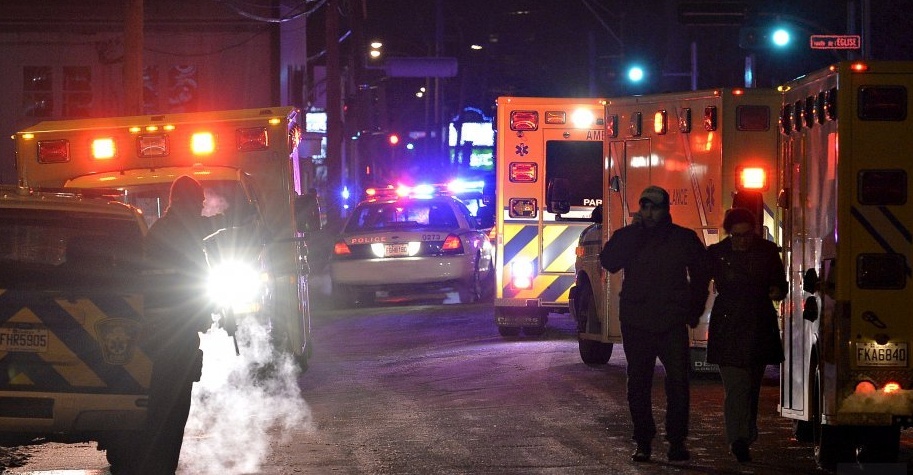 Strzelanina w meczecie w Quebecu, fot. Twitter @UserDotCom