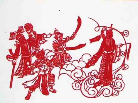 Ilustracja z "Inwestytury Bogów" przedstawiająca bitwę pod Muye