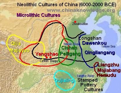 mapa rozmieszczenia kultur neolitycznych