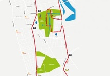 38. Maraton Warszawski (mapa trasy biegu z oficjalnej strony organizatora)