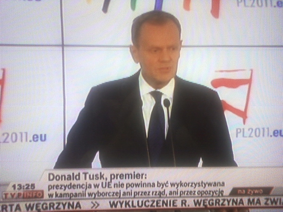 Donald Tusk w TVP dzisiaj mówił o oczach Kamińskiego