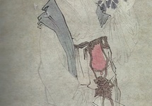 Tang Yin - Dama z peoniami