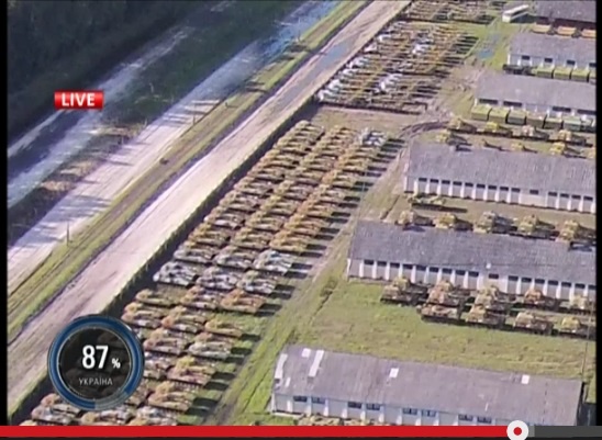 Czołgi na składach Charkowskiej Fabryki Czołgów