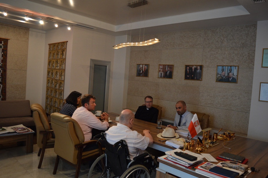 Spotkanie z Konsulem Honorowym RP w Biszkeku, panem Aleksandrem Zlatkinem, 22 lipca 2016.