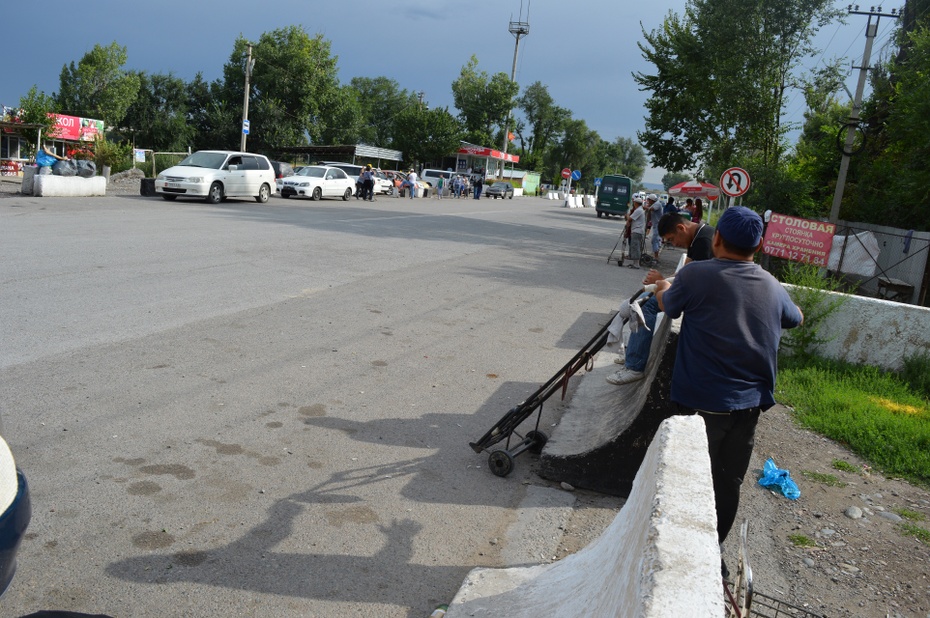 granica kirgisko - kazachska, 20 lipca 2016.