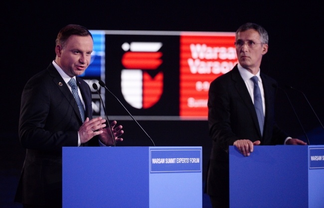 Andrzej Duda i Jens Stoltenberg, fot. PAP/Bartłomiej Zborowski