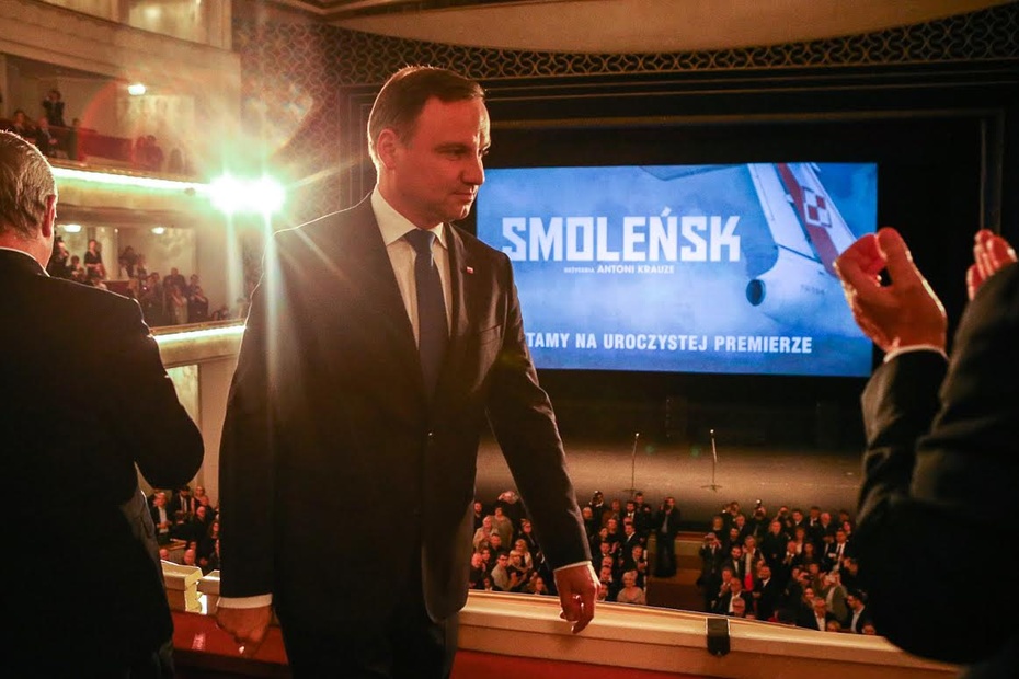 Andrzej Duda na premierze filmu "Smoleńsk". Fot. Kancelaria Prezydenta