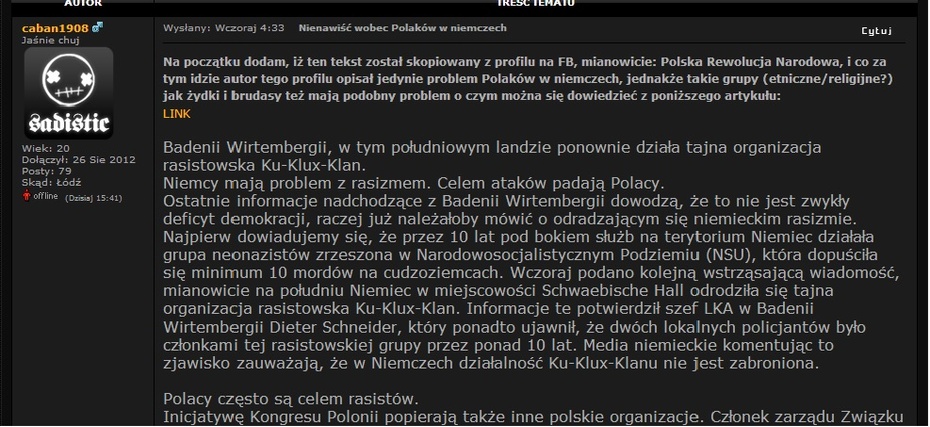 http://www.sadistic.pl/nienawisc-wobec-polakow-w-niemczech-vt195889.htm