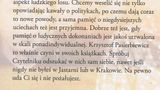 Rekomendacja prof. Jana Woleńskiego - tył okładki książki Krzysztofa Pasierbiewicza pt. "Podaj hasło!"