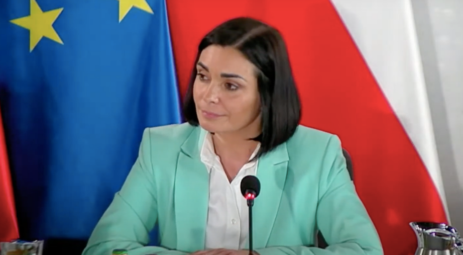 Przewodnicząca komisji ds. Pegasusa, Magdalena Sroka. Fot. Sejm/YouTube