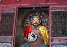 Fuxi-rzeźba w świątyni taoistycznej