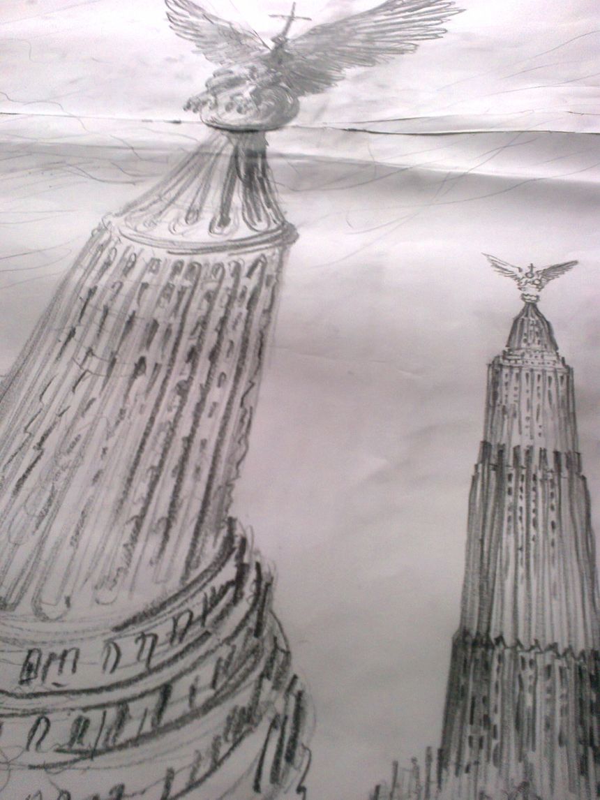 Symbolika na szpicy wieżowca EAGLE TOWER