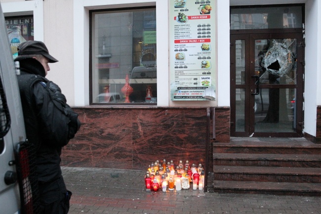 Kebab Prince w Ełku, gdzie doszło do tragedii. Fot. PAP/Tomasz Waszczuk