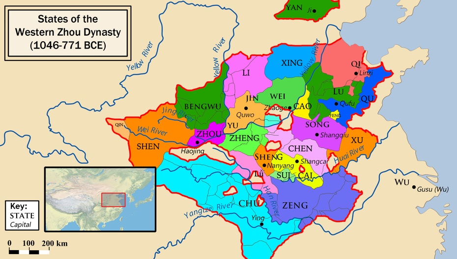 Ziemie Zachodniej Dynastii Zhou