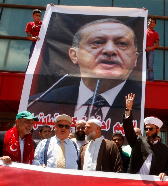 Zwolennicy prezydenta Recepa Erdogana. Fot. PAP/EPA