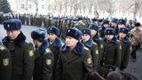 Kazachscy pogranicznicy na pogrzebie płk. Stambekowa. 3.01.2013. Ałmaty.