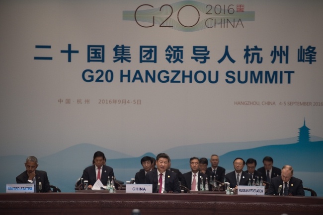 Szczyt G20 w Chinach. Fot. EPA/NICOLAS ASFOURI