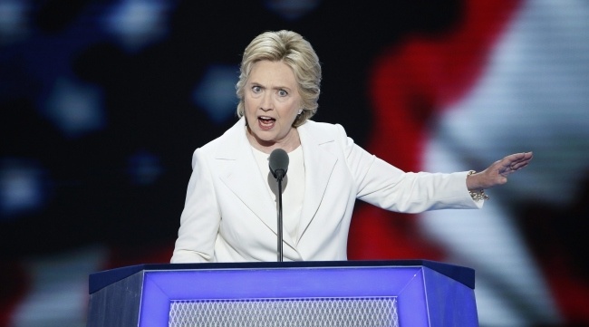 Hillary Clinton oficjalną kandydatką Demokratów na prezydenta USA, fot. PAP/EPA/SHAWN THEW