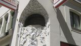 E. Zagrodzka Fasada kamienicy na Starówce gotyckiej w Żytawie