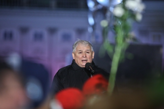 Jarosław Kaczyński. Fot. PAP/Rafał Guz