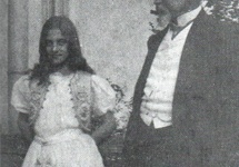 Pan Henryk i Wandzia, prawdopodobnie w Krakowie ok. roku 1909.  Zdjęcie: www.viapoland.com