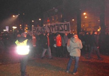 Gliwice, 15.01.2015, Marsz protestacyjny górników