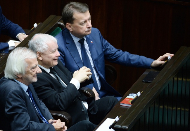 Sejm zajął się projektem ustawy o statusie sędziów TK. fot. 	PAP/Jacek Turczyk